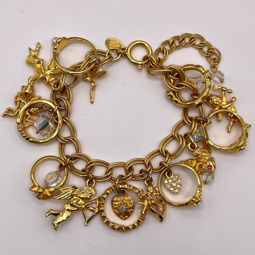 ❤️ Kirks Folly RARE ‘Secret of the Seven Angels’ Charm Bracelet - Picture 7 of 7